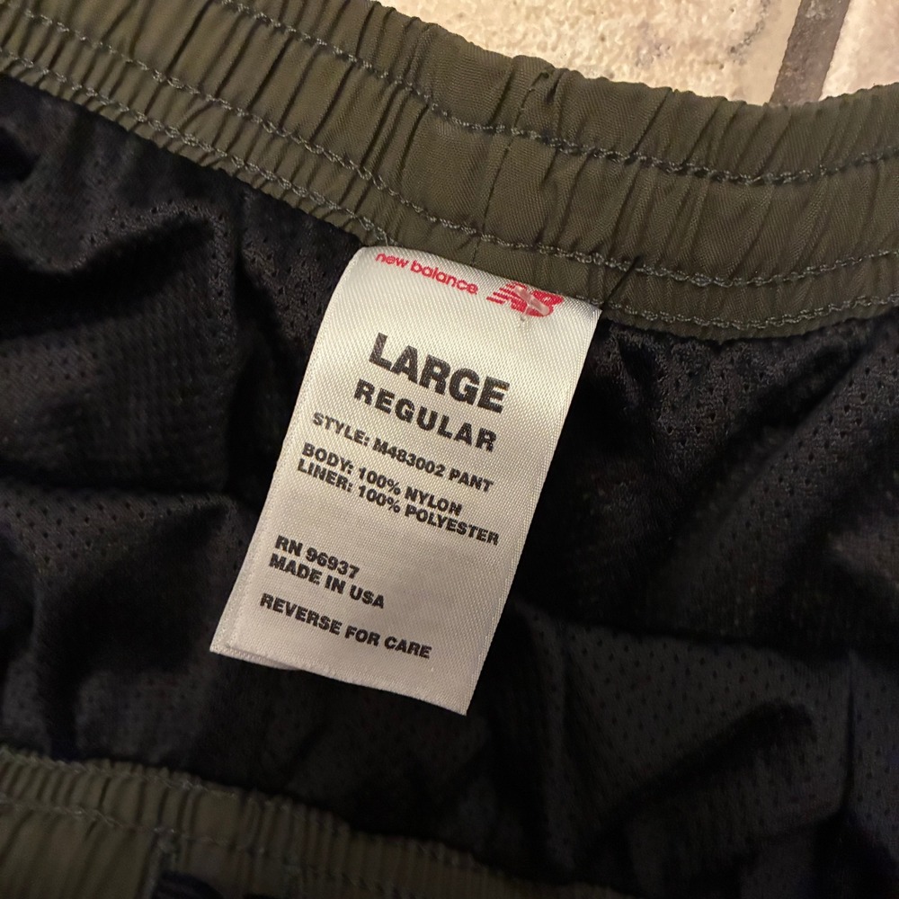 New Balance USMC Mens Large Regular Olive Green Athletic Pants Joggers Gym - Picture 4 of 7